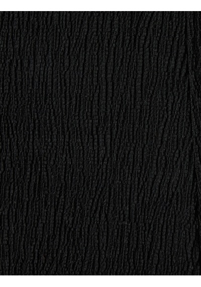 Koton Bol Paça Pantolon Dokulu Siyah 5wak40047ek Siyah