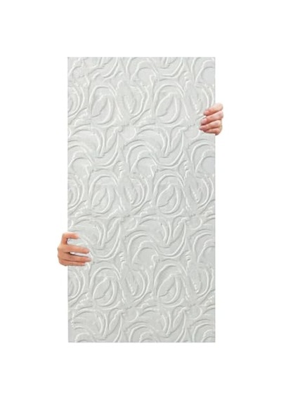 Tink 3d Kendinden Yapışkanlı Duvar Kağıdı Yeni Nesil Akustik Keçe Panel Modern Desen 52x98 Cm Beyaz, 2 Adet 1 M²