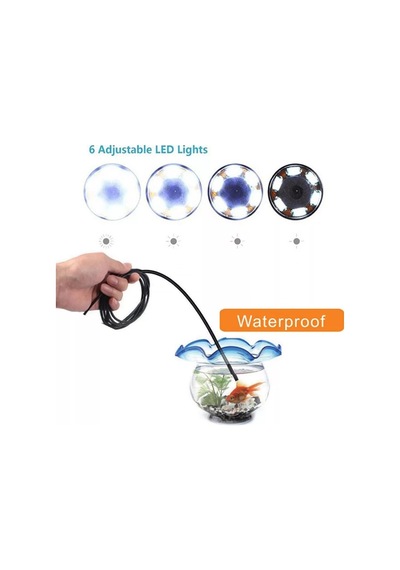 Endoskop Yılan Kamera 0.3 Megapiksel 7mm Su Geçirmez Ledli 10 Metre