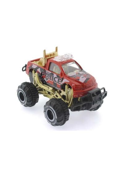 Çek Bırak Mini Off Road Kırmızı Polis Aracı