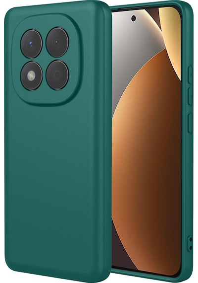 Xiaomi Redmi Note 15 Pro Plus 5g İle Uyumlu Kılıf Esnek Premium Yumuşak Silikon Telefon Kılıfı Kapak Koyu Yeşil