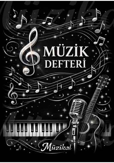 Müzik Defteri A4 Boyutunda 32 Sayfa