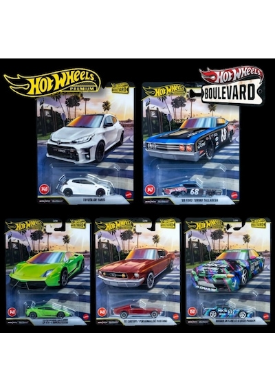 Hot Wheels Premium Boulevards 5'li Set - Gjt68- 978g