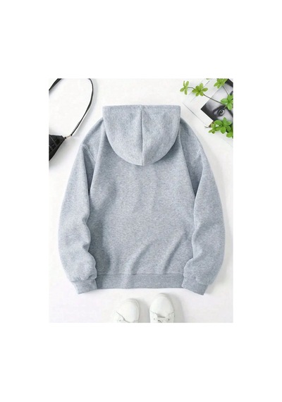 Medinenur Mılano Italıa Desenli Sweatshirt Gri