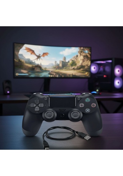 Ps4 Uyumlu Kablosuz Oyun Kolu - Gamepad, Led Göstergeler
