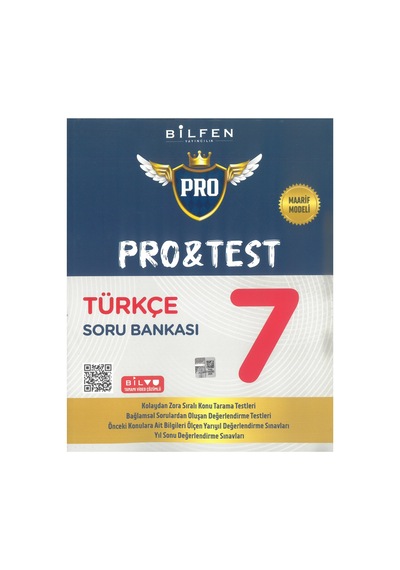 Bilfen Yayıncılık 7.sınıf Pro&test Türkçe Soru Bankası Maarif Model