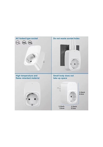 Tekli Yüksek Voltaj Korumalı Duvar Prizi 2x Type-c 1x Usb Çıkışlı Priz Grup Priz Çoğaltıcı Siyah 0 - 2 M