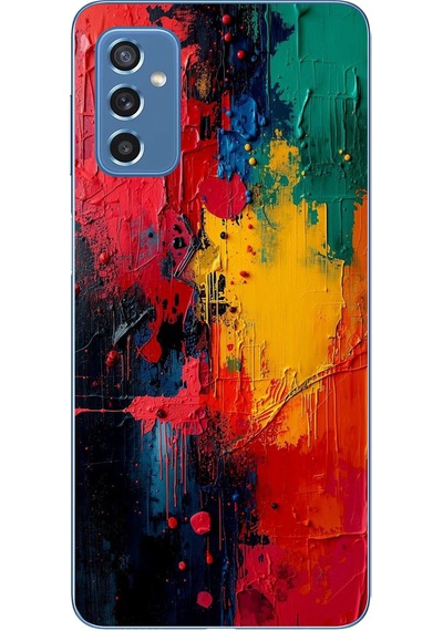 Samsung Galaxy M52 Uyumlu Renklerin Dansı Baskılı Silikon Kılıf Renkli