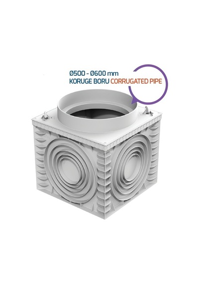 500mm - 600mm Koruge Borusu Dağıtım Bacası