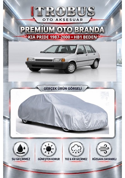 Kıa Pride 1987-2000 Uyumlu Premium Araba Brandası Oto Branda Hb1 Beden