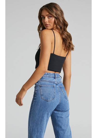 Seeh Siyah Basic Kadın Crop Sh147 Standart