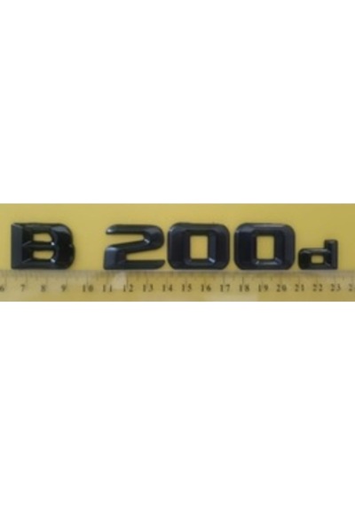 Mercedes Uyumlu Yazı B 200d Siyah