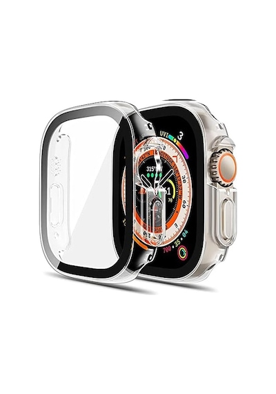 Apple Watch Ultra 2 Kılıf Clear Premium Watchband Şeffaf Watch Ultra 2 İle Uyumlu Kordon - Şeffaf