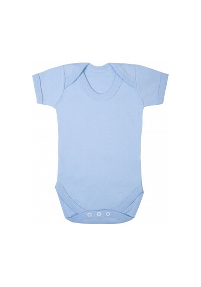 Sema Baby Prematüre Yarım Kol Penye Çıtçıtlı Badi - Mavi-8698863495617 Mavi