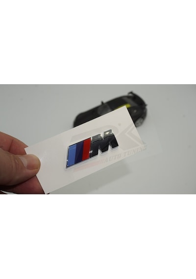 Bmw M Çamurluk Yanı Krom Abs 3m 3d Yazı Logo Seti Ürün 503734782 Parlak Siyah.
