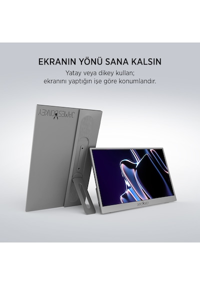 James Donkey Jdp Air 15.6'' 60hz Ips Fhd Type C/hdmı Taşınabilir Monitör Ölü Pikselde Anında Değişim
