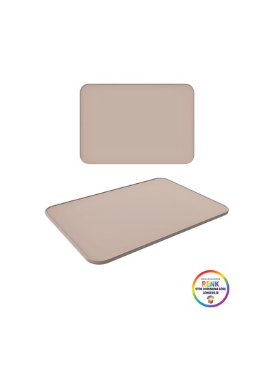 Silikon Pişirme Matı Büyük Boy Fırın Tepsisi Kaymaz Pişirme Kağıdı Alternatifi 42x32 Cm Çok Renkli