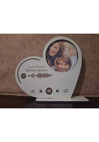 Lavanta Tasarım Spotify Barkodlu Kişiye Özel Çerçeve - 5