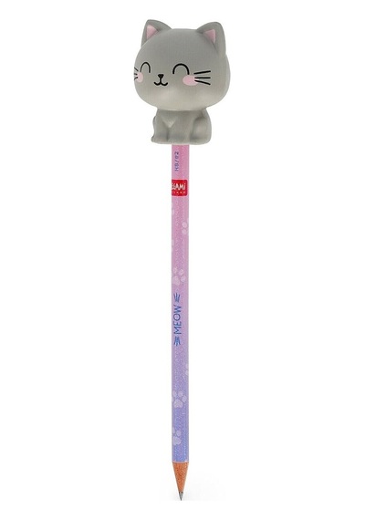 Legami Squeezies - Squishy Figürlü Kurşun Kalem - Kedicik Psq0002