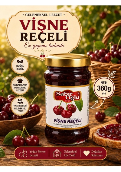 Sabıroğlu Vişne Reçeli Net 360 Gr Kavanoz