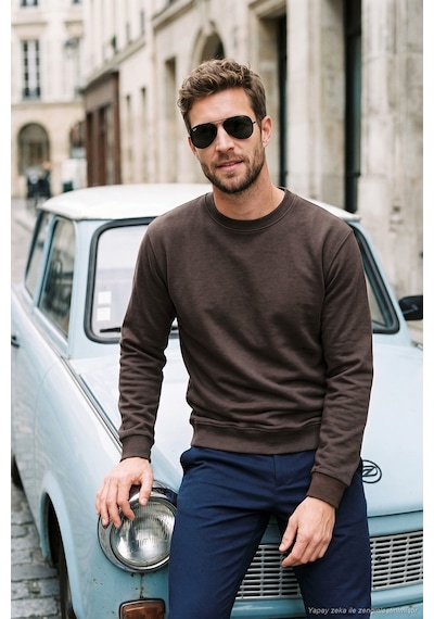 Buratti Pamuklu Relaxed Fit Bisiklet Yaka Sweat Erkek Sweat 5901257 Acı Kahve Kahverengi Buratti Pamuklu Relaxed Fit Bisiklet Yaka Sweat Erkek Sweat 5901257 Acı Kahve Kahverengi