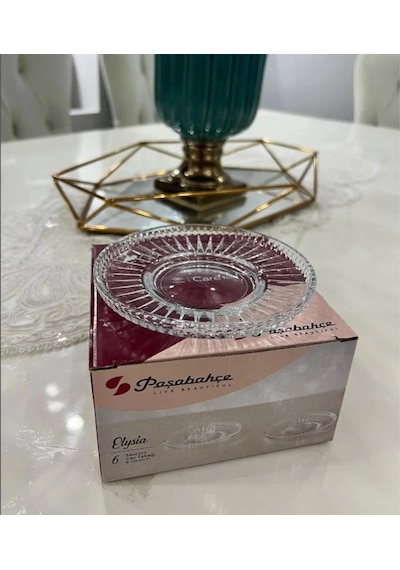 Paşabahçe 54771 Çay Tabağı Elysia 6'lı 13 Cm Şeffaf