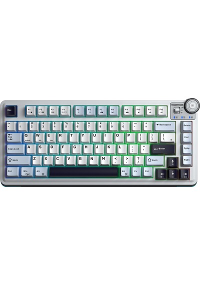 Aula Au75 3 Modlu Mekanik Gaming Kablosuz Klavye Rgb Tkl Hot Swap Star Vector Switch Makrolu Oyuncu Klavyesi Lacivert