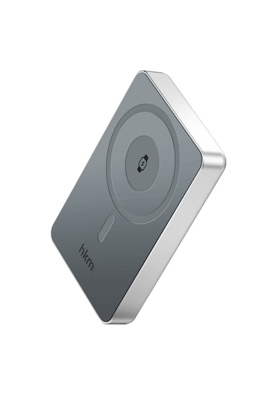 Mag Pro Wireless 10.000 Mah 20W Magsafe Ve Saat Uyumlu Manyetik Kablosuz Powerbank Gümüş Renk