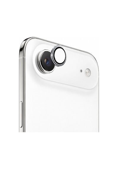 Safir Lens İphone 17 Air Uyumlu Kolay Kurulum Aparatlı Alüminyum Çerçeveli 9h Kamera Lens Koruyucu Beyaz