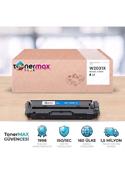 Hp Color Laserjet Pro Mfp M479fnw W2031x Mavi Muadil Toner Çipli