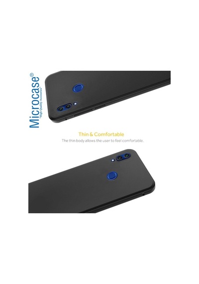 Microcase Huawei Honor 8C Elektrocase Serisi Silikon Kilif -Siyah 389412608