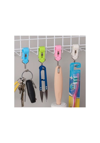 Sunup Sn-38118 Çok Amaçlı Mandallı Askı Kancası 2x9 Cm 4'lü Paket