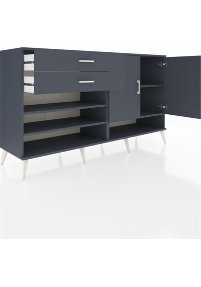 Hyperion Konsol 4 Raflı 2 Çekmeceli 2 Kapaklı 176x44x99 Antrasit- Antrasit-antrasit Hyperion Konsol 4 Raflı 2 Çekmeceli 2 Kapaklı 176x44x99 Antrasit- Antrasit-antrasit