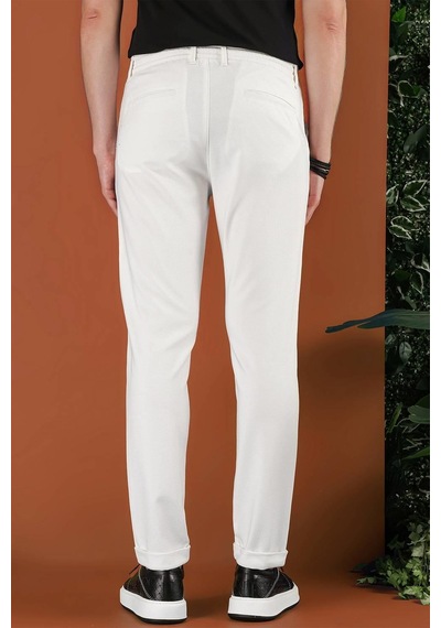Efor P 1122 Slim Fit Ekru Spor Pantolon Ekru