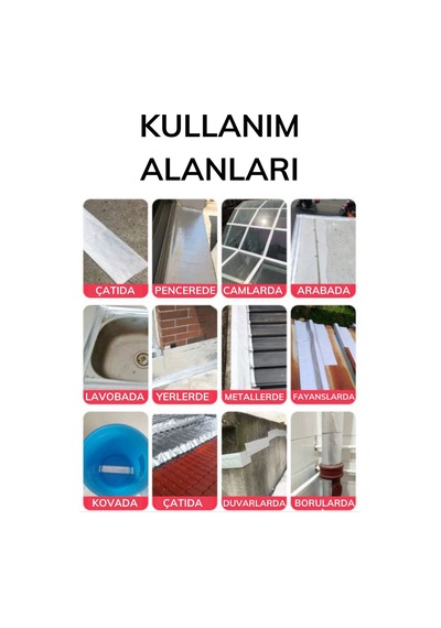 Buffer 2 Mt Yüksek Sıcaklık Dayanan Su Geçirmez 10 Cm Tamir Bant