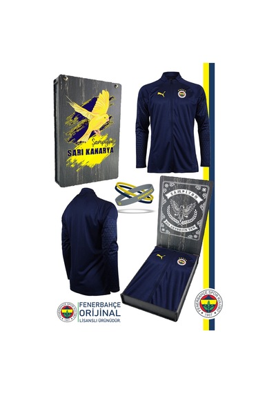 Fenerium Fenerbahçe Lisanslı 23-24 Tam Fermuar Antrenman Sweat + Bileklik Set Özel Ahşap Kutulu Lacivert Fenerium Fenerbahçe Lisanslı 23-24 Tam Fermuar Antrenman Sweat + Bileklik Set Özel Ahşap Kutulu Lacivert