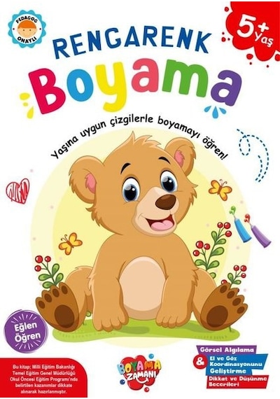 Rengarenk Boyama 5+ Yaş- Boyama Zamanı Yayınları