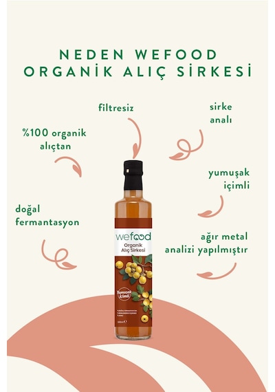 Wefood Organik Alıç Sirkesi 500 ml