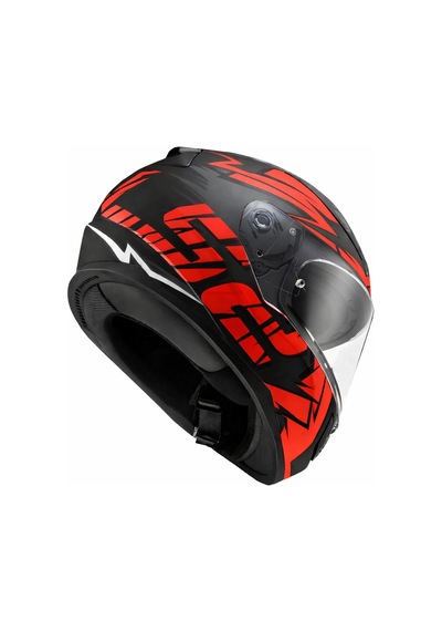 Ls2 Rapıd 2 Cromo Mat Siyah-kırmızı Kask Mat Sıyah-kırmızı