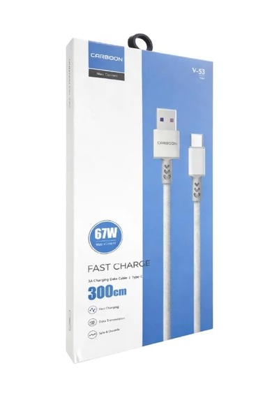 Store Type-c Hızlı Şarj Data Kablosu 3a 67w Usb-a Usb-c -3 Metre
