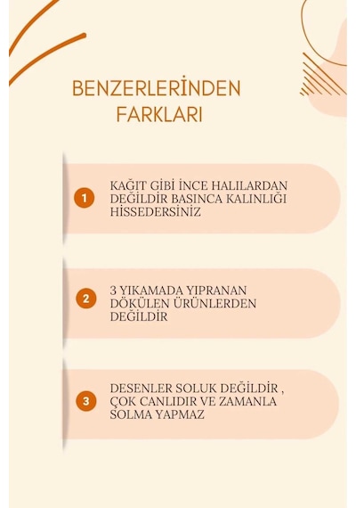 Yıkanabilir Yolluk 71 Çok Renkli