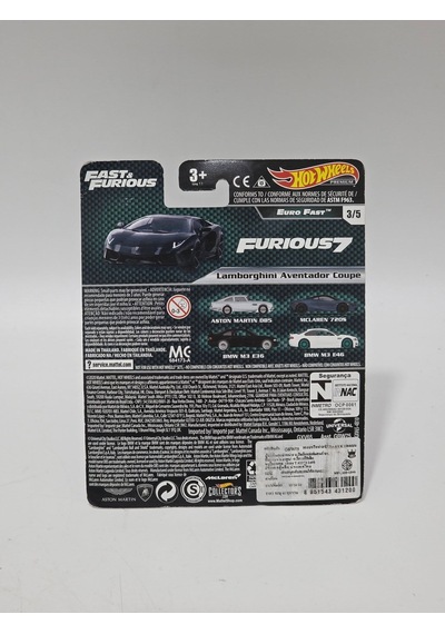 Hot Wheels Premium F&f Euro Fast Lamborghini Aventador Coupe