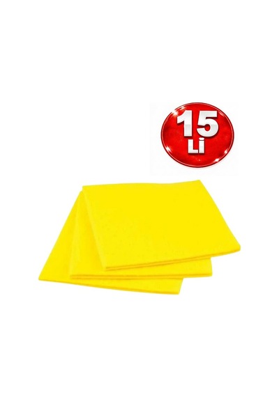 Temizlik Bezi Sarı 15li