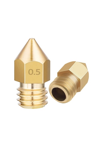 Koodmax 5 Adet 3d Yazıcı Printer Mk8 Extruder 3.0mm/ 0.5mm Baskı Kafası Nozzle