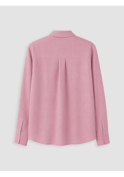 Lcw Everyday Pembe Kadın %100 Keten Gömlek
