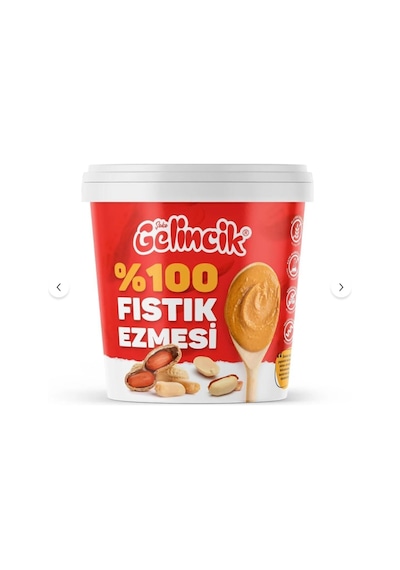 Fıstık Ezmesi Şekersiz %100 Saf Doğal Katkısız Taze Çekim Glutensiz Doğal Fıstık Ezmesi 1 Kg