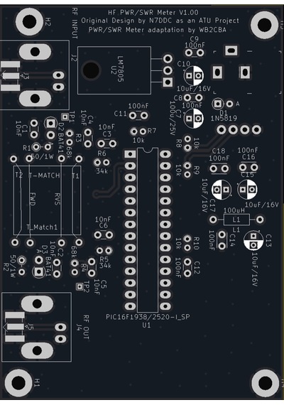 Swr-Watt Metre Qrp Power Swr Meter Frankenmeter Hf Devre Kartı