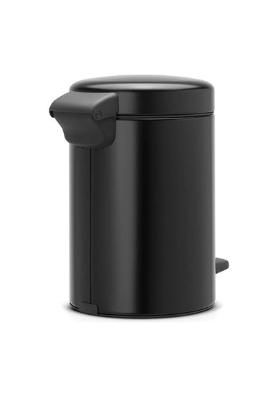 Brabantia Tret Çöp Kovası, İç Kovalı, Plastik, Çelik, Plastik, Mat Siyah, 3 Liter