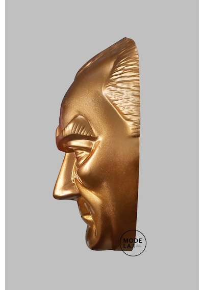 Atatürk Maskı 42 Cm Fiber Glass Okul Resmi Kurum Mask