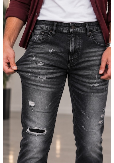 Cedy Denim Cedy Denım Erkek Slim Fit Esnek Likralı Kot Pantolon Vintage Yıkamalı Yırtık Detaylı Dar Paça Jean Ct1210-siyah Cedy Denim Cedy Denım Erkek Slim Fit Esnek Likralı Kot Pantolon Vintage Yıkamalı Yırtık Detaylı Dar Paça Jean Ct1210-siyah